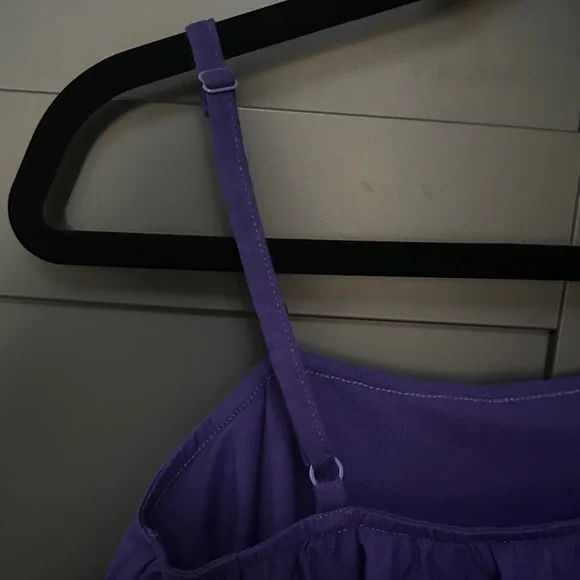 ROXY Purple Ruffled One-Shoulder Top. Size Small. - Picture 7 of 10